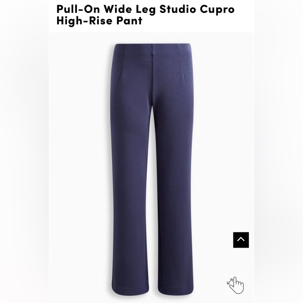 Pull-On Wide Leg Studio Cupro High-Rise Pant size 2